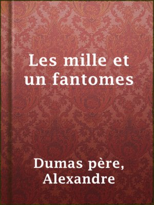 cover image of Les mille et un fantomes